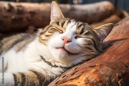 Close-up happy cat © DK_2020
