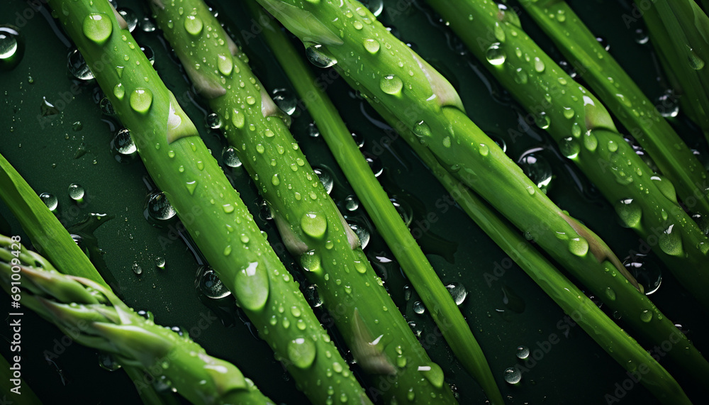 Fresh asparagus. Generative AI Fresh asparagus. Generative AI