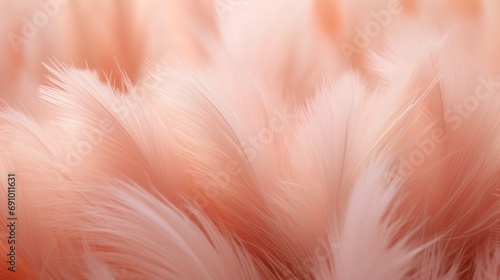 An elegant, softfocus background in a soothing color, featuring delicate feathers arranged in a minimalist aesthetic style that exudes tranquility and sophistication.