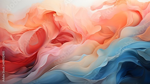 Serenity Unveiled: A Tranquil Abstract Watercolor Symphony