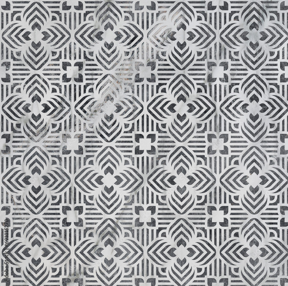 3d decorative geometric structure wallpaper background pattern, digital ceramic tile, carpet, cover.