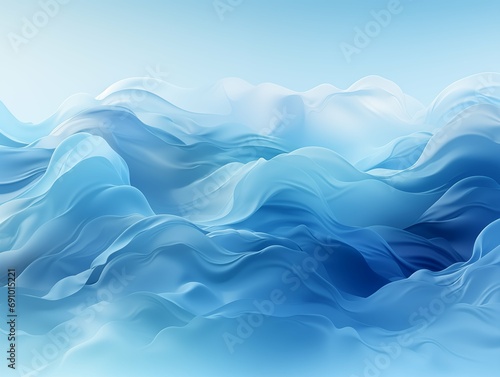 Abstract light blue waves.
