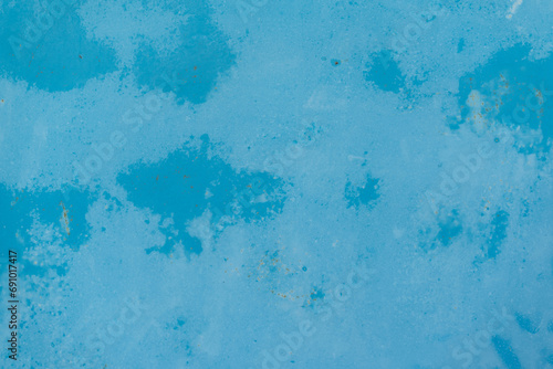 Beautiful Abstract Grunge Decorative Light Blue Wall Texture. Handmade Rough Winter old Paper Wide Background With Copy Space.