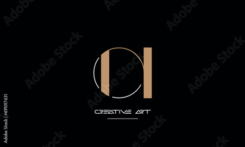CN, NC, C, N abstract letters logo monogram