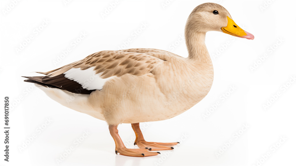 duck isolated white background