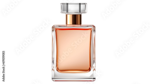 Elegant bottle of perfume isolated on transparent or white background, png