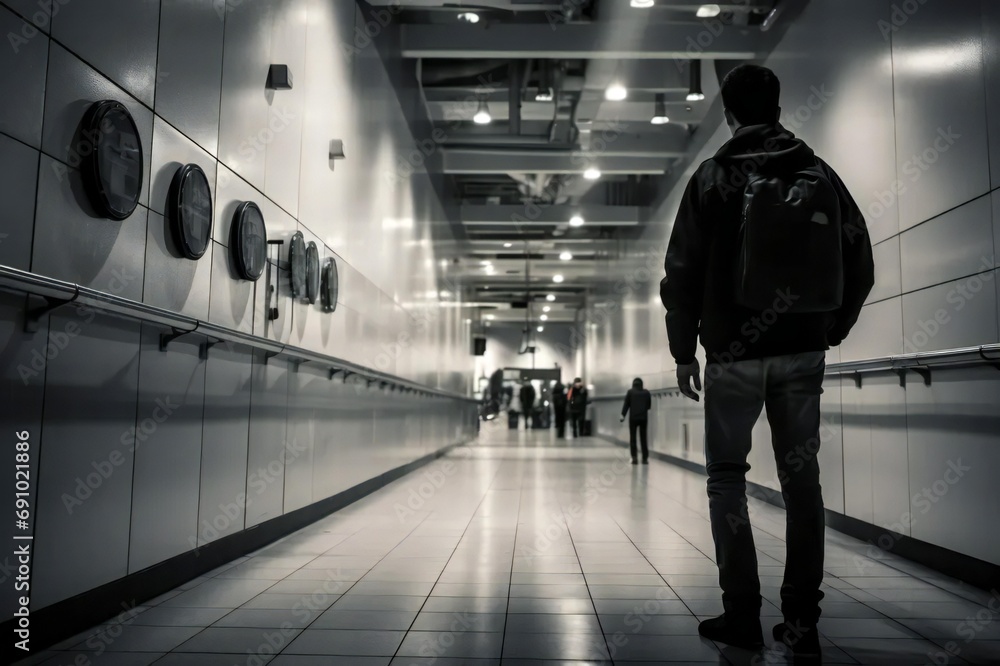 Fototapeta premium Security Footage Captures Employee Stealing on CCTV Camera