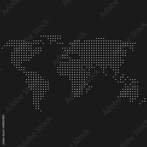 dot world map icon element design 