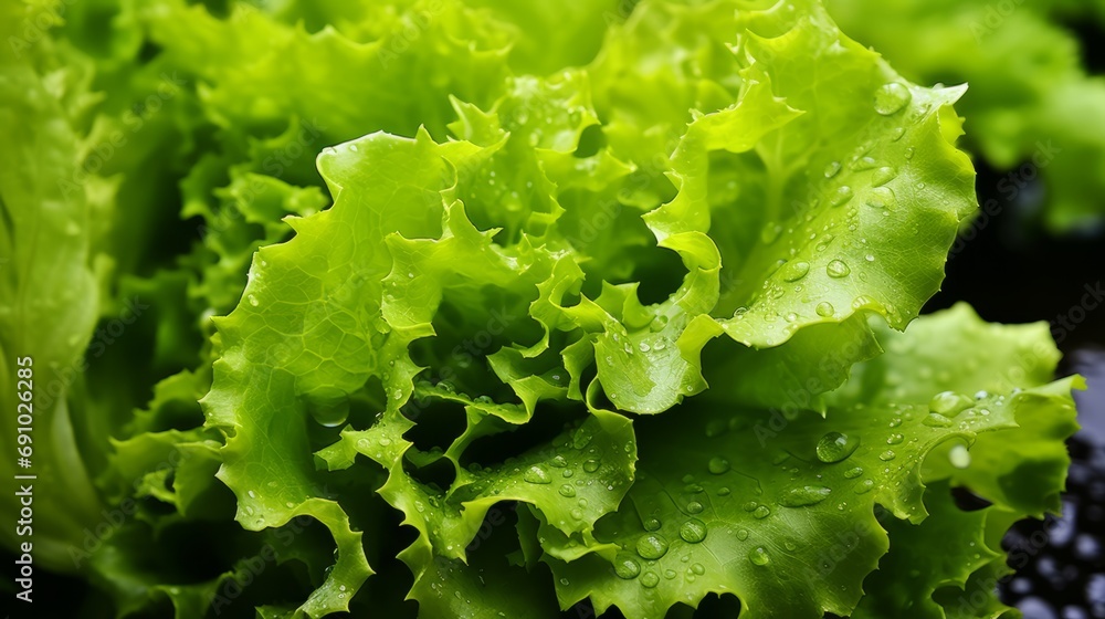 Green salad leaves. Salads closeup. Fresh Photorealistic healthy Salad. Green salad leaves. Salads closeup. Fresh Photorealistic healthy Salad.