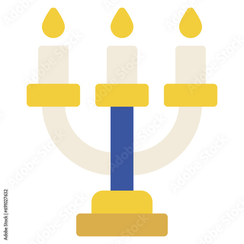 Menorah Illustration Icons