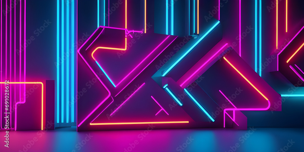 3d abstract background with neon lights,3d wall, neon abstract 3d abstract background with neon lights,3d wall, neon abstract