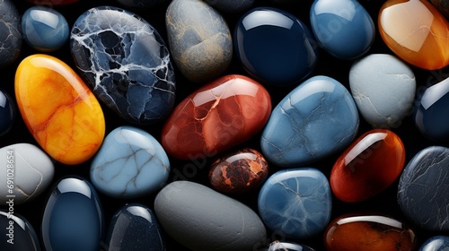 Beautyful colorful stones. Stones background. © Vladimir