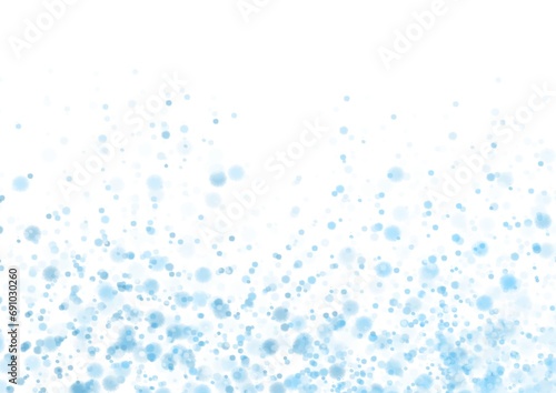 淡いブルーの水彩の水玉模様　パステルカラー
 photo