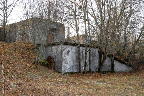 A fragment of the ancient fort of Schantz. Kotlin (Kronstadt), Russia photo
