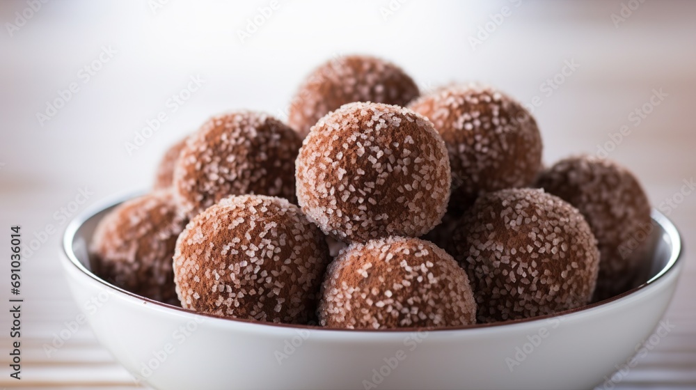 Indulge in Brigadeiro, a cherished Brazilian dessert featuring small, decadent chocolate balls made with condensed milk and cocoa, rolled in chocolate sprinkles. Indulge in Brigadeiro, a cherished Brazilian dessert featuring small, decadent chocolate balls made with condensed milk and cocoa, rolled in chocolate sprinkles.