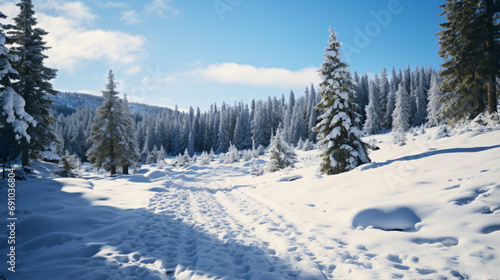 snow covered winter landscape © Vilius