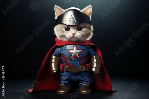 Superhero Animals. Generative AI illustration