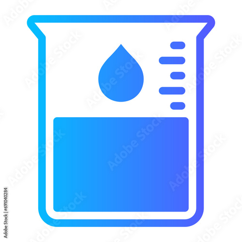 beaker gradient icon