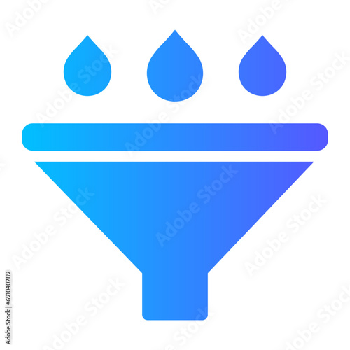funnel gradient icon