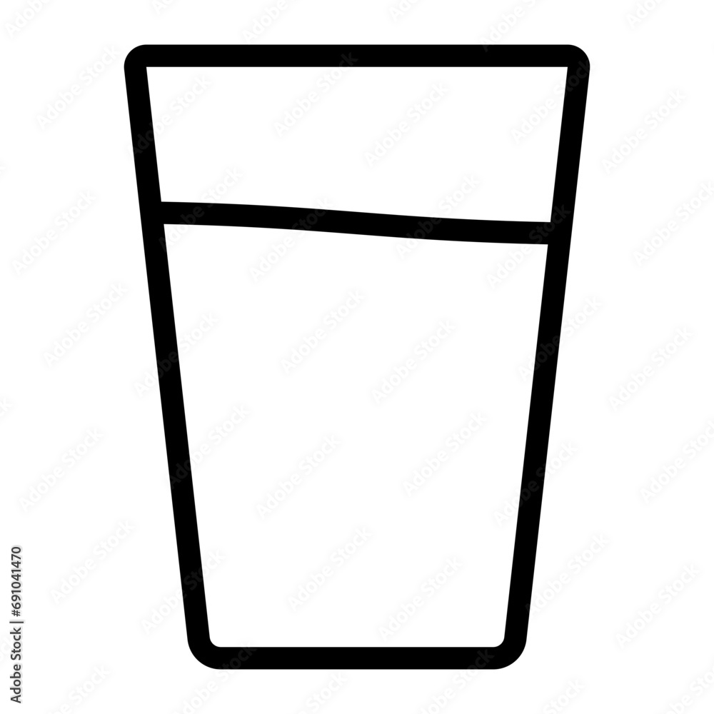 water glass line icon water glass line icon