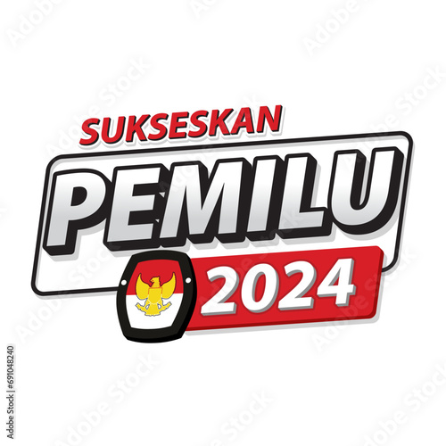 Indonesian presidential election illustration vector