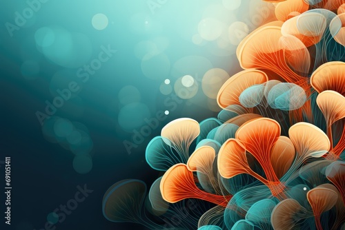 Abstract background for February 4: Stuffed Mushroom Day