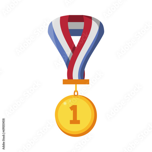 golden medal illustration