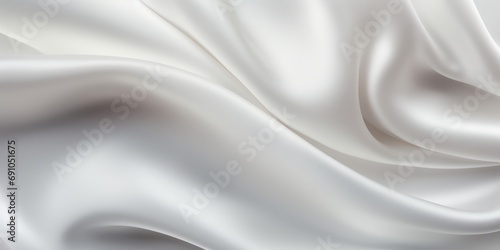 White silk fabric texture luxurious background 3d Rendering, 4k Ultra hd