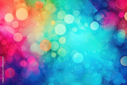 A rainbow bokeh abstract background with a queer or LGBT theme for Pride, LGBT History month or coming out day, Find a Rainbow Day photo