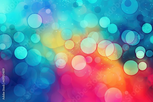 A rainbow bokeh abstract background with a queer or LGBT theme for Pride, LGBT History month or coming out day photo