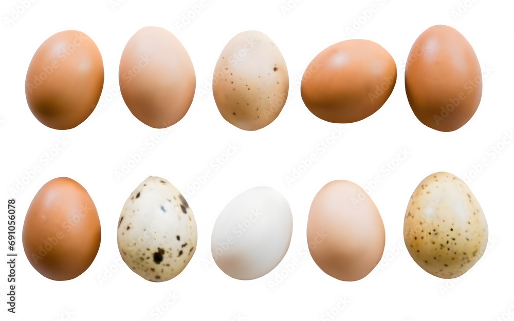 eggs, top view white background, isolated eggs, top view white background, isolated