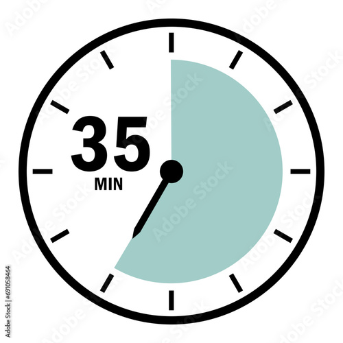 35 Minutes Stopwatch Countdown Timer