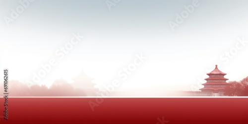 Ppt backgroundï¼ŒChina, National Day, Huabiao, Temple of Heaven, red, clean and tidy photo