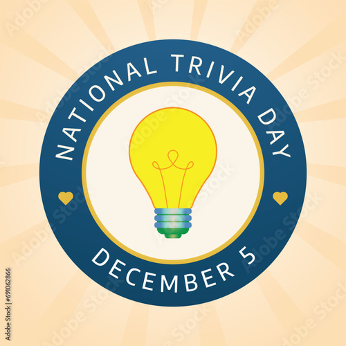 Flyers honoring National Trivia Day or promoting associated events might include vector graphics regarding the holiday. design of flyers, celebratory materials.