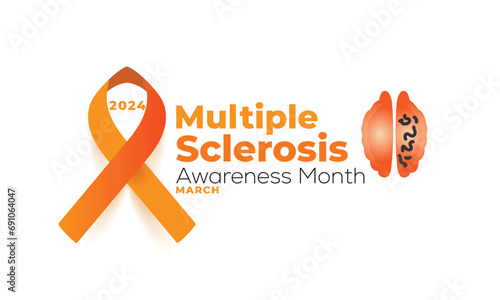 Multiple sclerosis awareness month. background, banner, card, poster, template. Vector illustration.