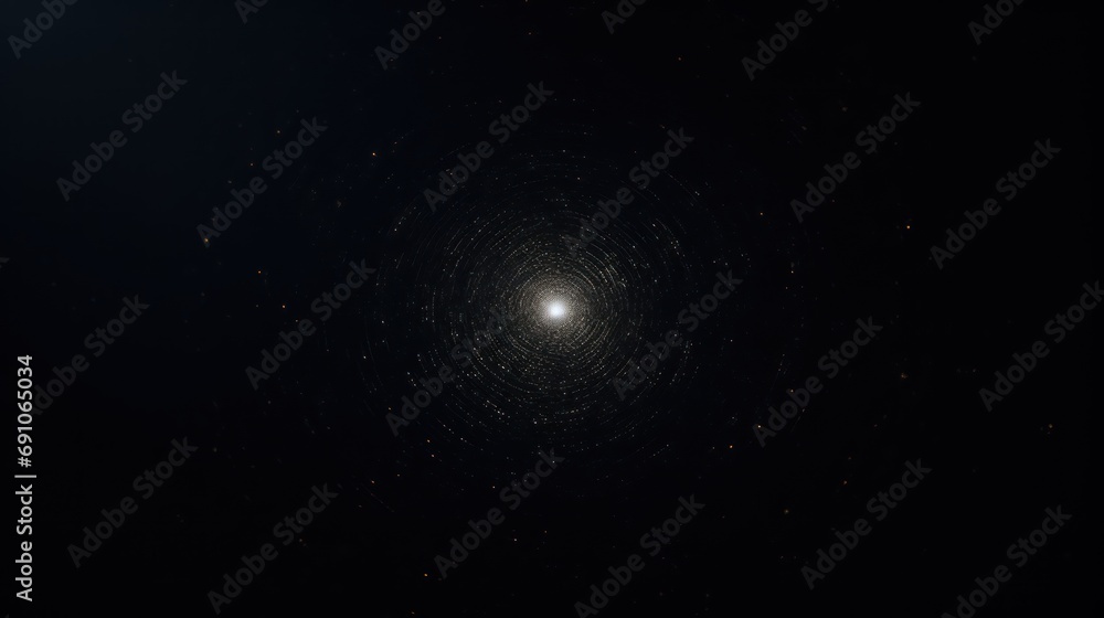 Solid black canvas with only one white dot, Metallic light, time delay method, Space, Solid black canvas with only one white dot, Metallic light, time delay method, Space,