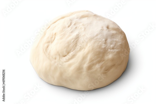 Raw dough isolated on transparent or white background