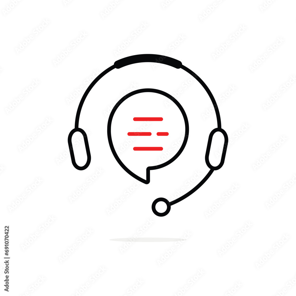 black lineart hotline simple icon. concept of headphone with microphone like mobile adviser and operator or dispatcher black lineart hotline simple icon. concept of headphone with microphone like mobile adviser and operator or dispatcher