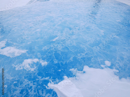 Blue ice texture