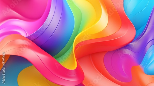 Colorful abstract backgrounds. Wavy background in rainbow colors