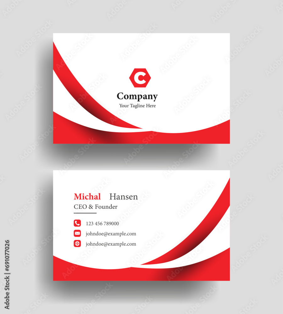 vector elegant golden  Professional modern simple unique blue minimalist creative business card design