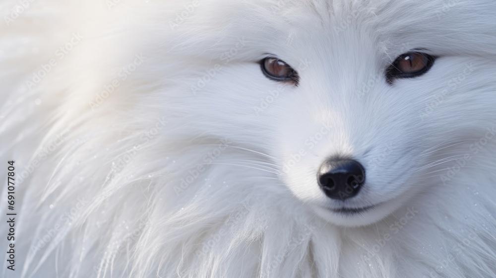 White arctic fox.