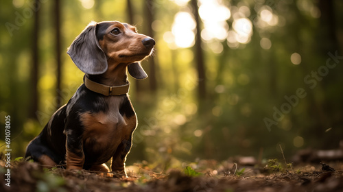 Dachshund (wiener dog, badger dog, doxie, and sausage dog), AI Generated