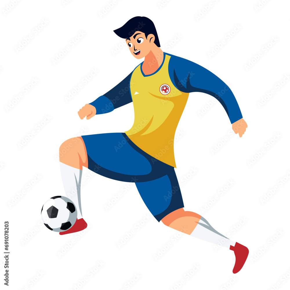 soccer colombia player design