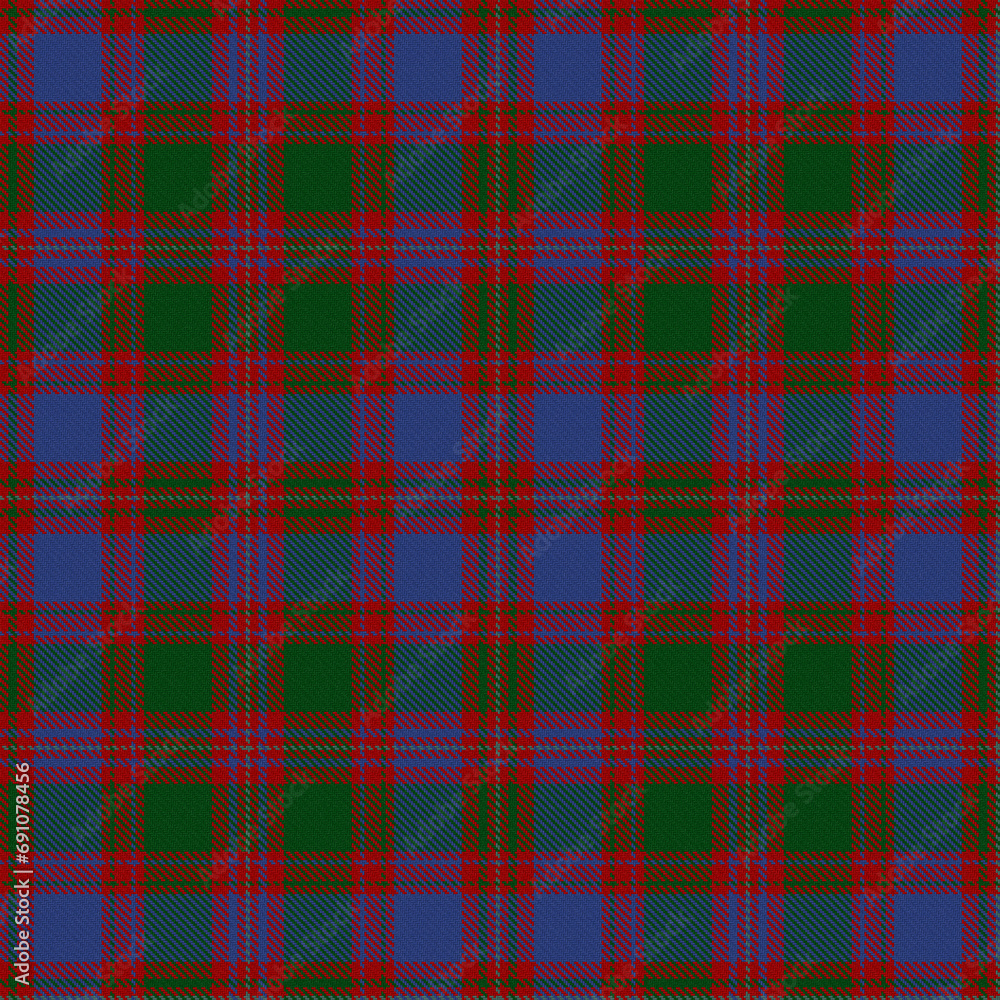 Green, Red, Blue Tartan Weave Pattern - Tile Green, Red, Blue Tartan Weave Pattern - Tile