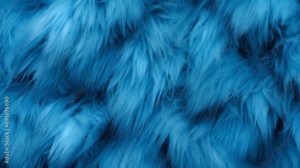 Obraz premium Blue fur background.