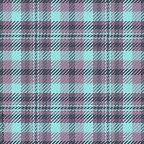 Check texture pattern of textile plaid fabric with a seamless background vector tartan.