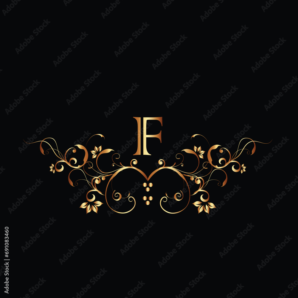 Creative Initial letter F logo design with modern business vector template. Creative isolated F monogram logo design

