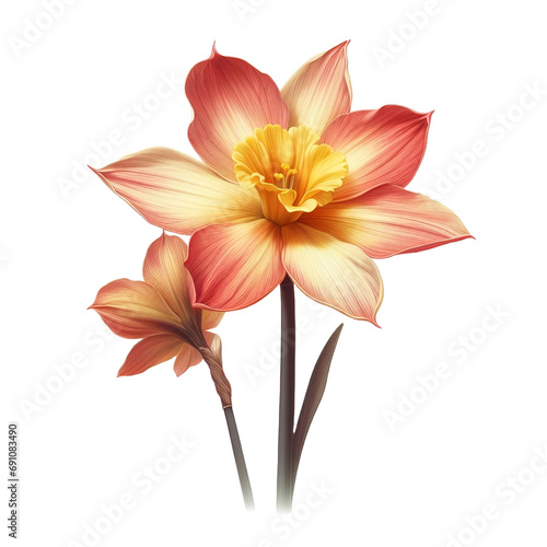 pink lily isolated on white background PNG