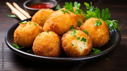 Bolinho de Bacalhau: Brazilian Salt Cod Fritters, A Popular Snack photo